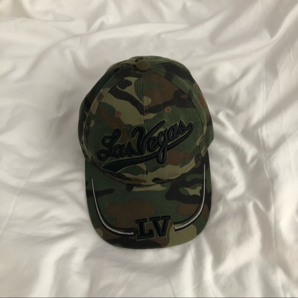 camo patterned baseball style cap from Las Vegas